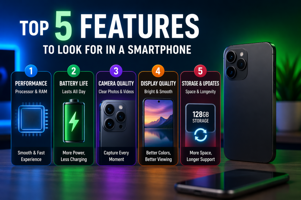 Top 5 Features to Look for in a Smartphone