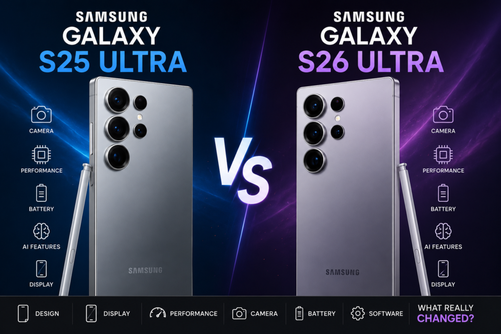 Samsung Galaxy S25 Ultra vs Galaxy S26 Ultra
